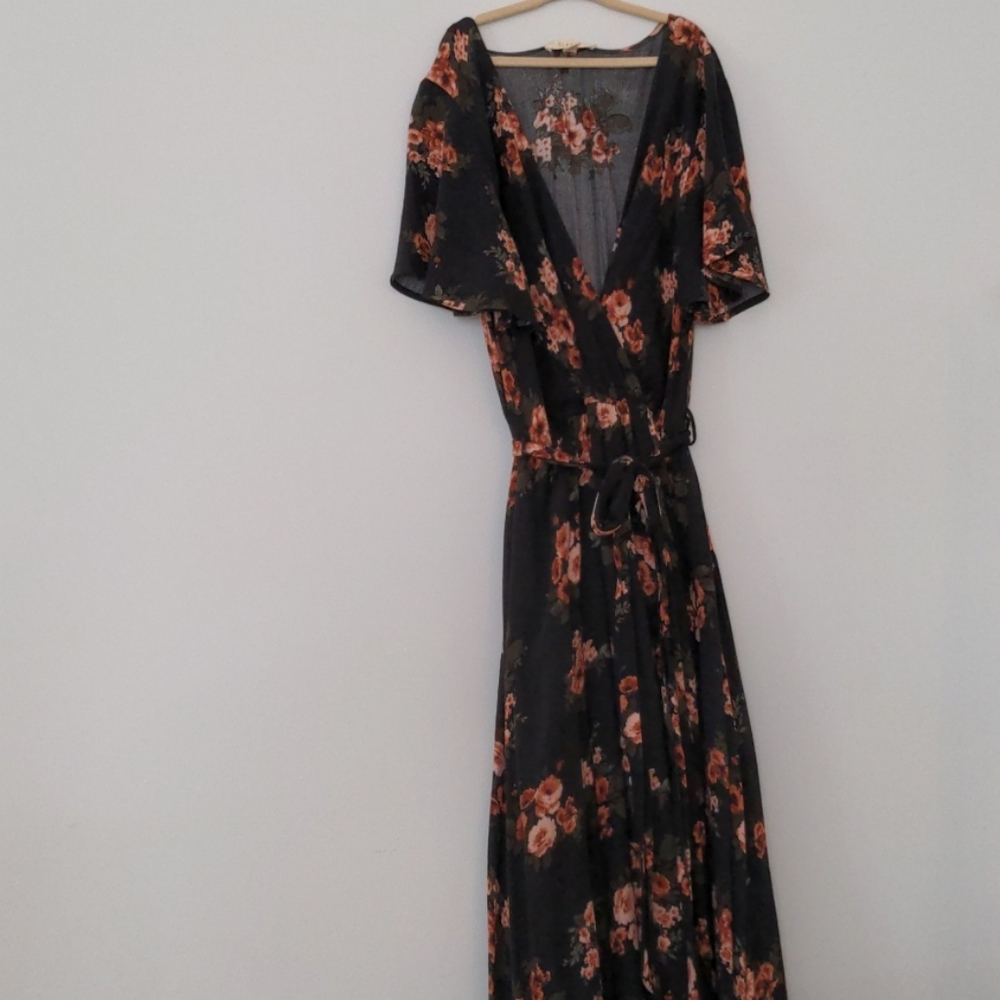 Boho hi low maxi dress